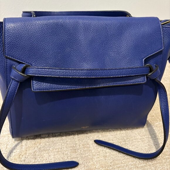 Celine Mini Belt Bag Navy Blue Calfskin - Picture 10 of 15